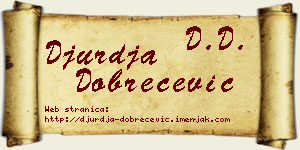 Đurđa Dobrečević vizit kartica